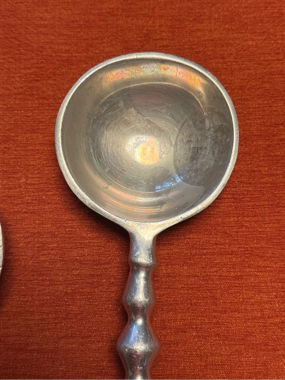 Vintage Silver Toned Salad Serving Set Spoon & Fork Beaded Bubble MCM Hosting